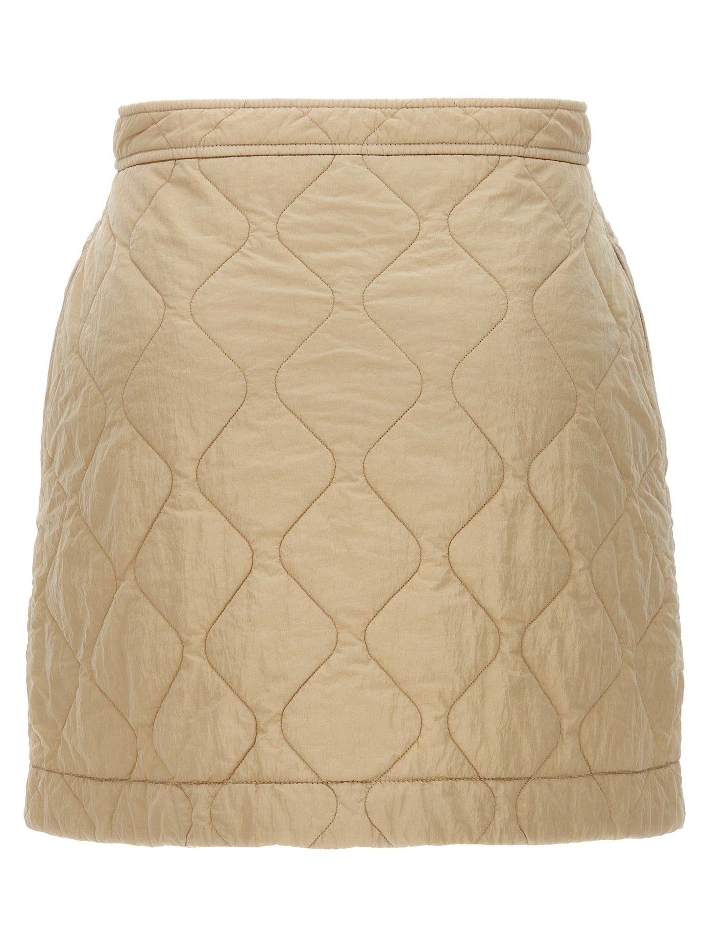 Burberry Women Quilted Nylon Skirt