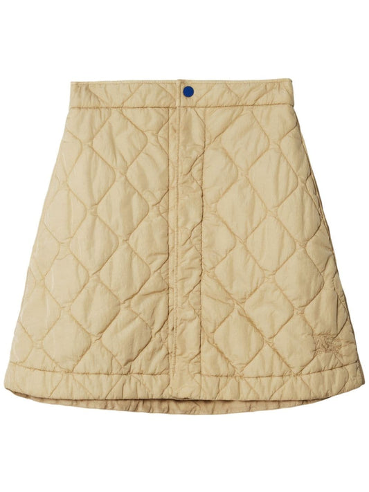 BURBERRY Quilted A-Line Mini Skirt