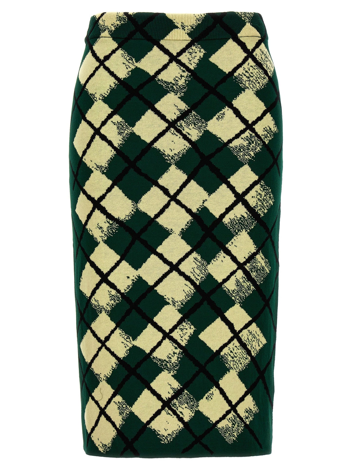Burberry Women Argyle Pattern Skirt