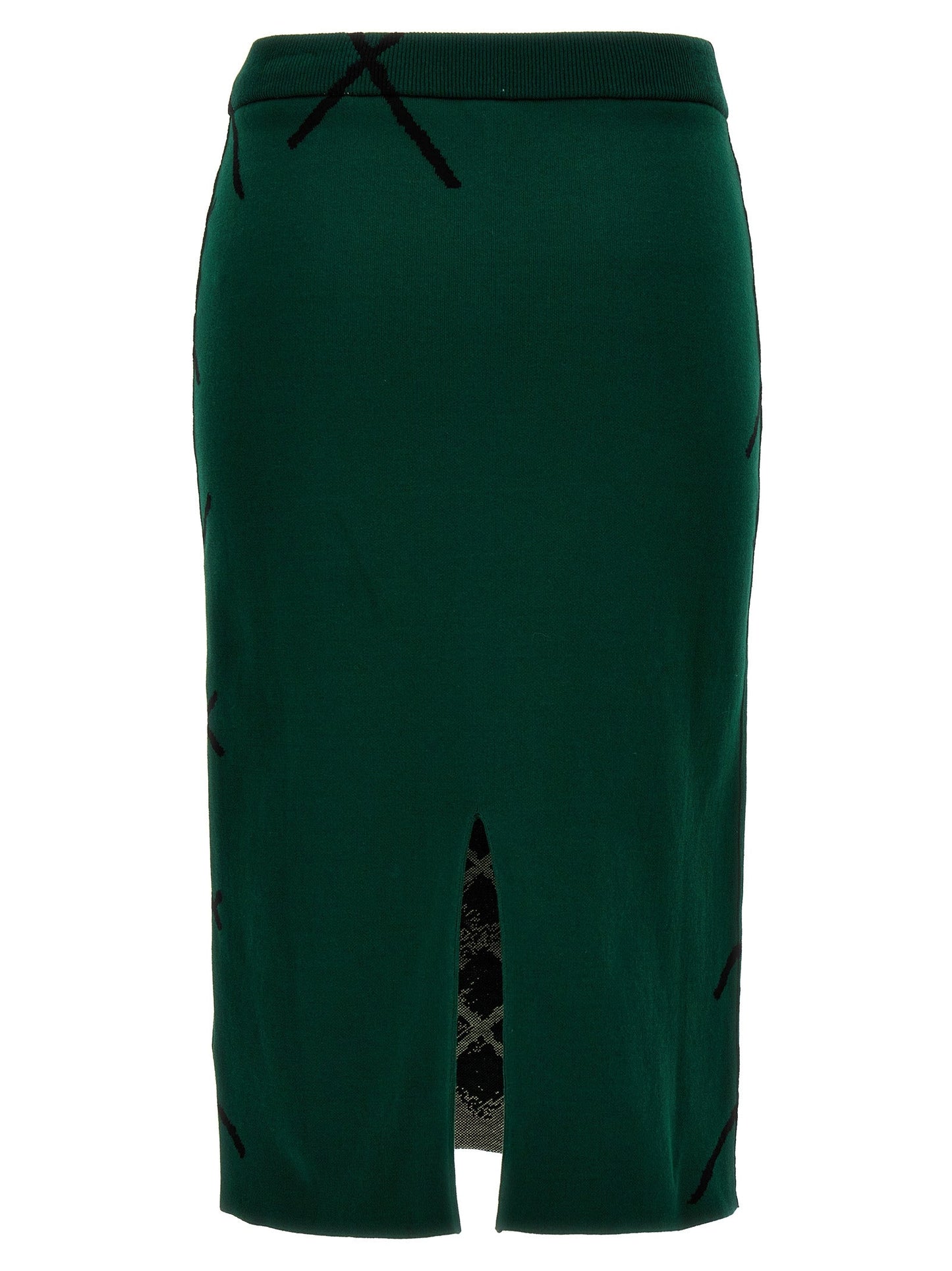 Burberry Women Argyle Pattern Skirt