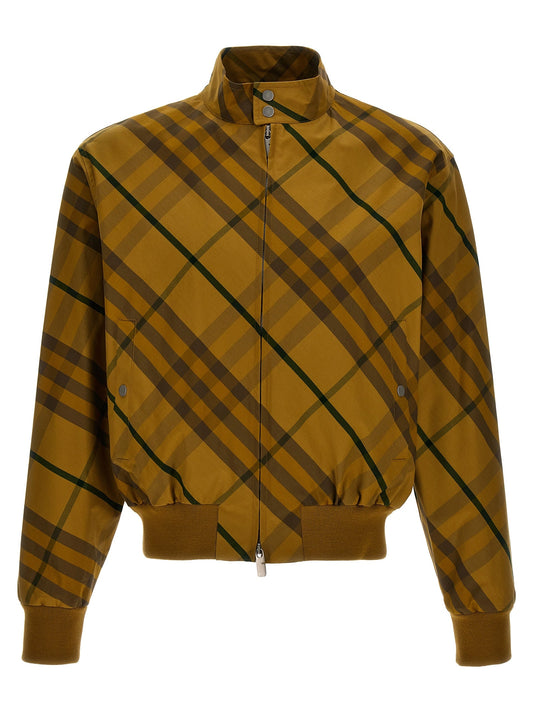 Burberry Men Check Print Jacket