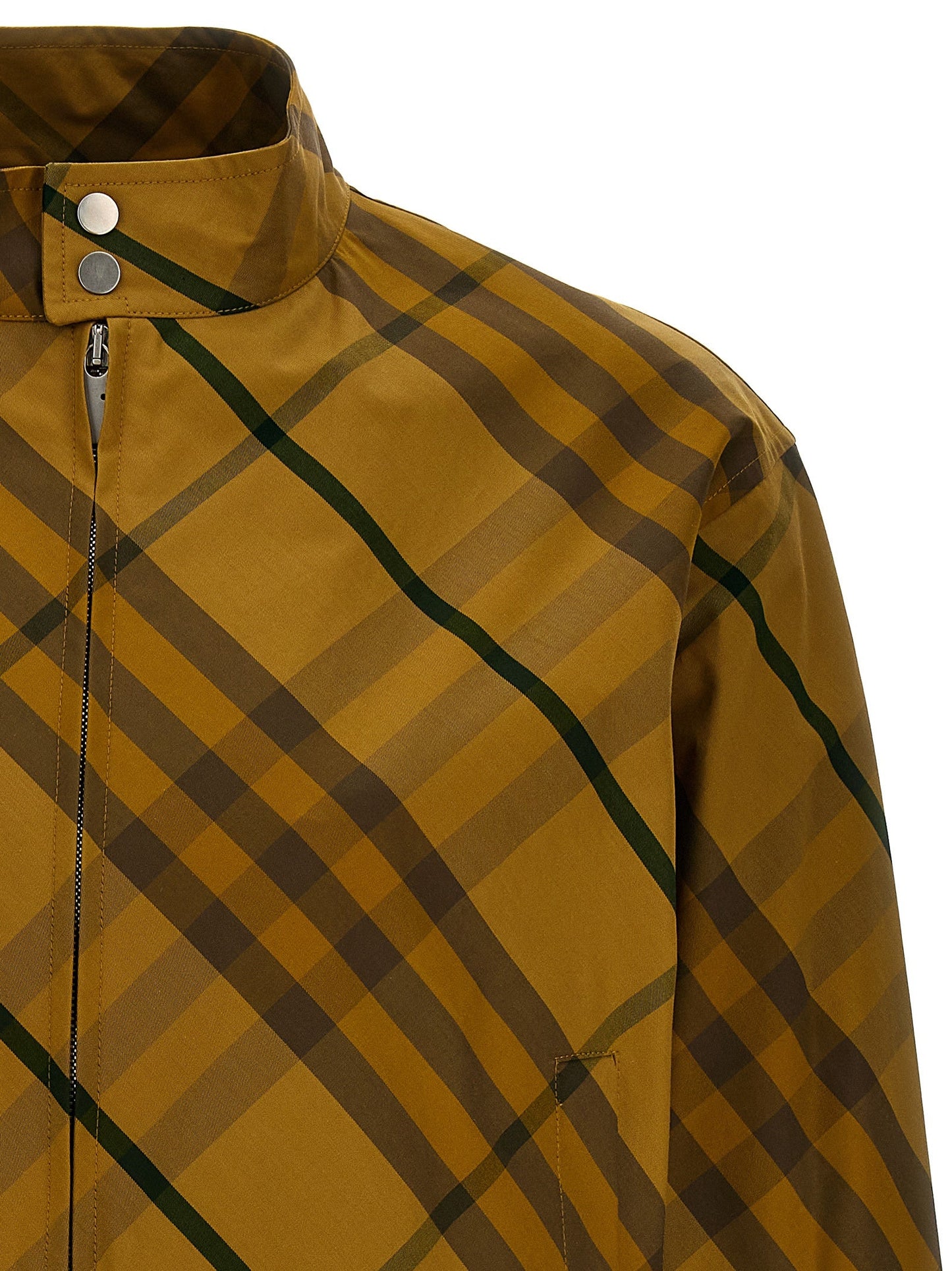 Burberry Men Check Print Jacket