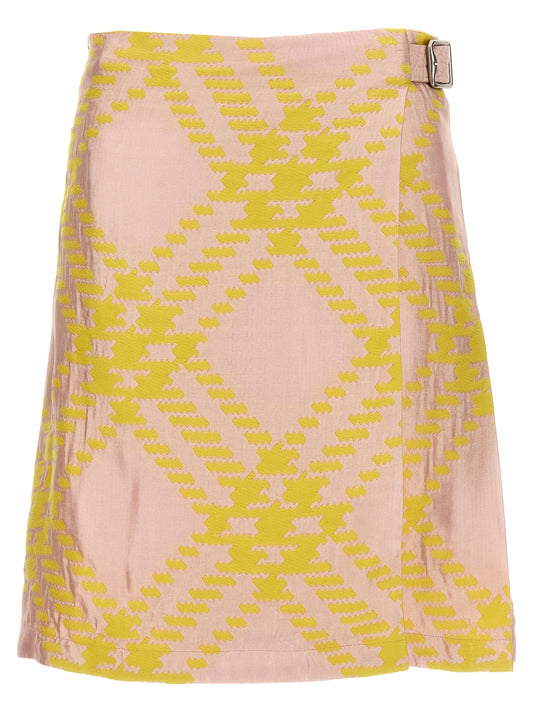 Burberry Women Check Skirt