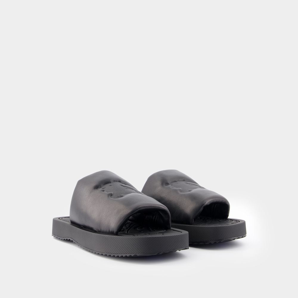BURBERRY Women's Knight Slab Mini Sandals