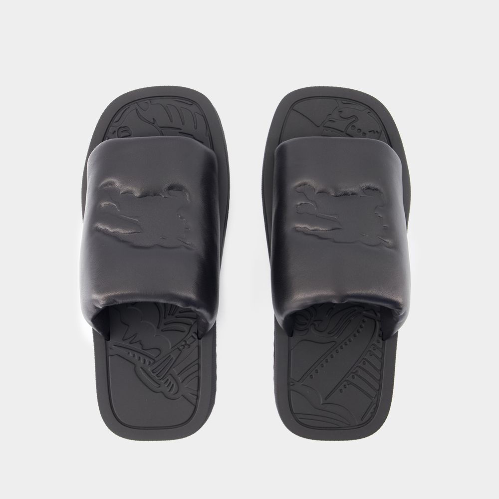 BURBERRY Women's Knight Slab Mini Sandals