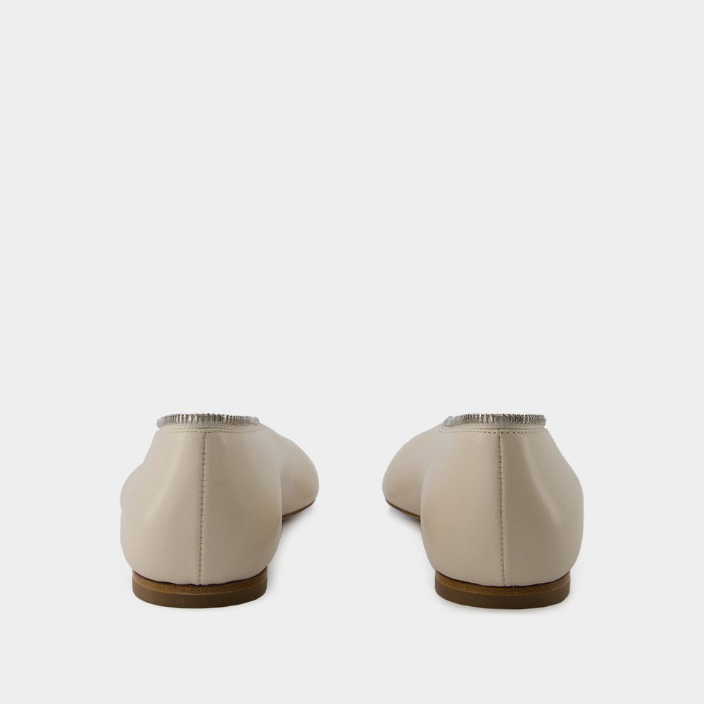 BURBERRY Luxe Zip Ballerinas for Women