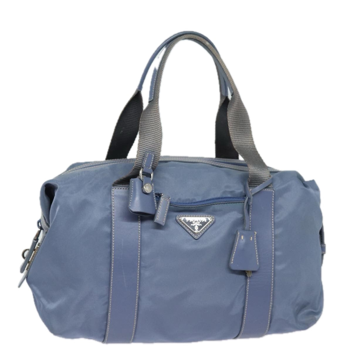 PRADA Hand Bag Nylon Blue  80868