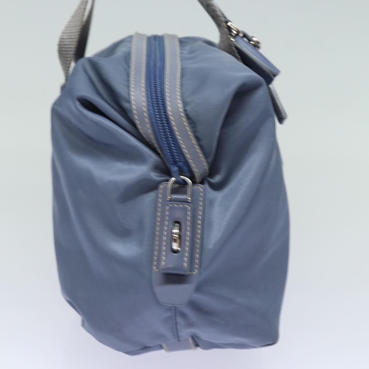 PRADA Hand Bag Nylon Blue  80868
