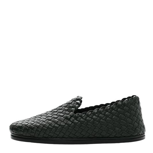 Bottega Veneta Nappa Intrecciato Loafers 39.5 Green