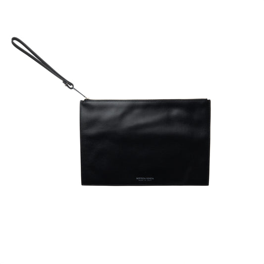 Bottega Veneta Men's Leather Pouch Black