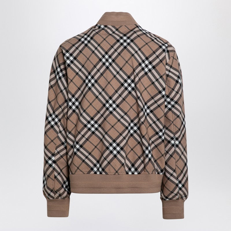 Burberry Check Pattern Zipped Cardigan Men