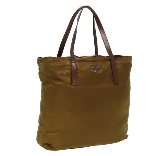 PRADA Shoulder Bag Nylon Khaki  80937