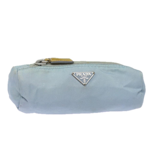 PRADA Pouch Nylon Light Blue  80953