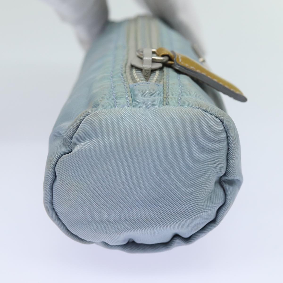 PRADA Pouch Nylon Light Blue  80953