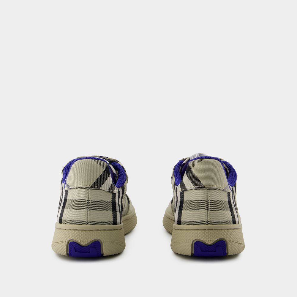 BURBERRY Embroidered Canvas Terrace Sneakers for Women - SS25