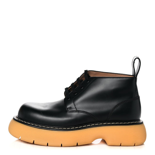 Bottega Veneta Swell Lace Up Ankle Boots 40.5 Black