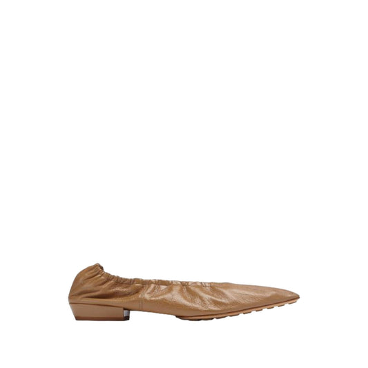 Bottega Veneta Leather Ballerinas 35 Brown