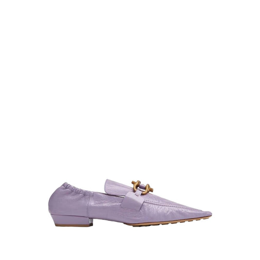 Bottega Veneta Leather Moccasins 39 Lavender