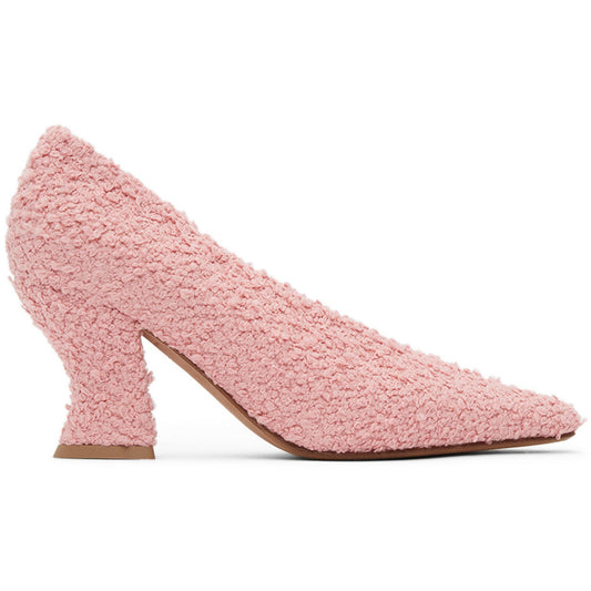 Bottega Veneta Bouclé Almond Pumps 38 Pink