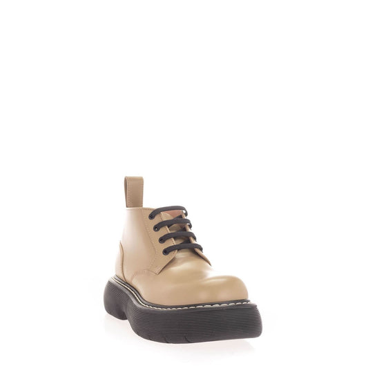 Bottega Veneta Bounce Ankle Boots 34.5 Beige