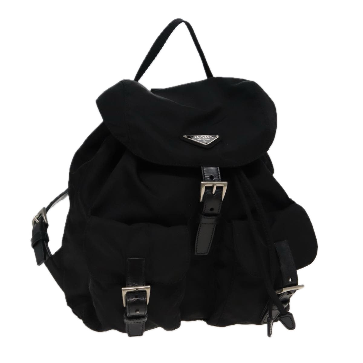 PRADA Backpack Nylon Black  80970