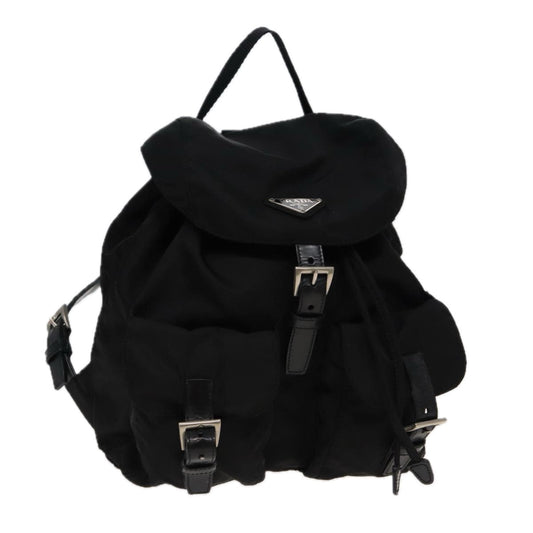 PRADA Backpack Nylon Black  80970