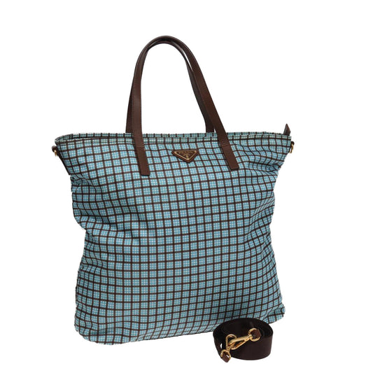 PRADA Hand Bag Nylon 2way Light Blue B2600G  80981