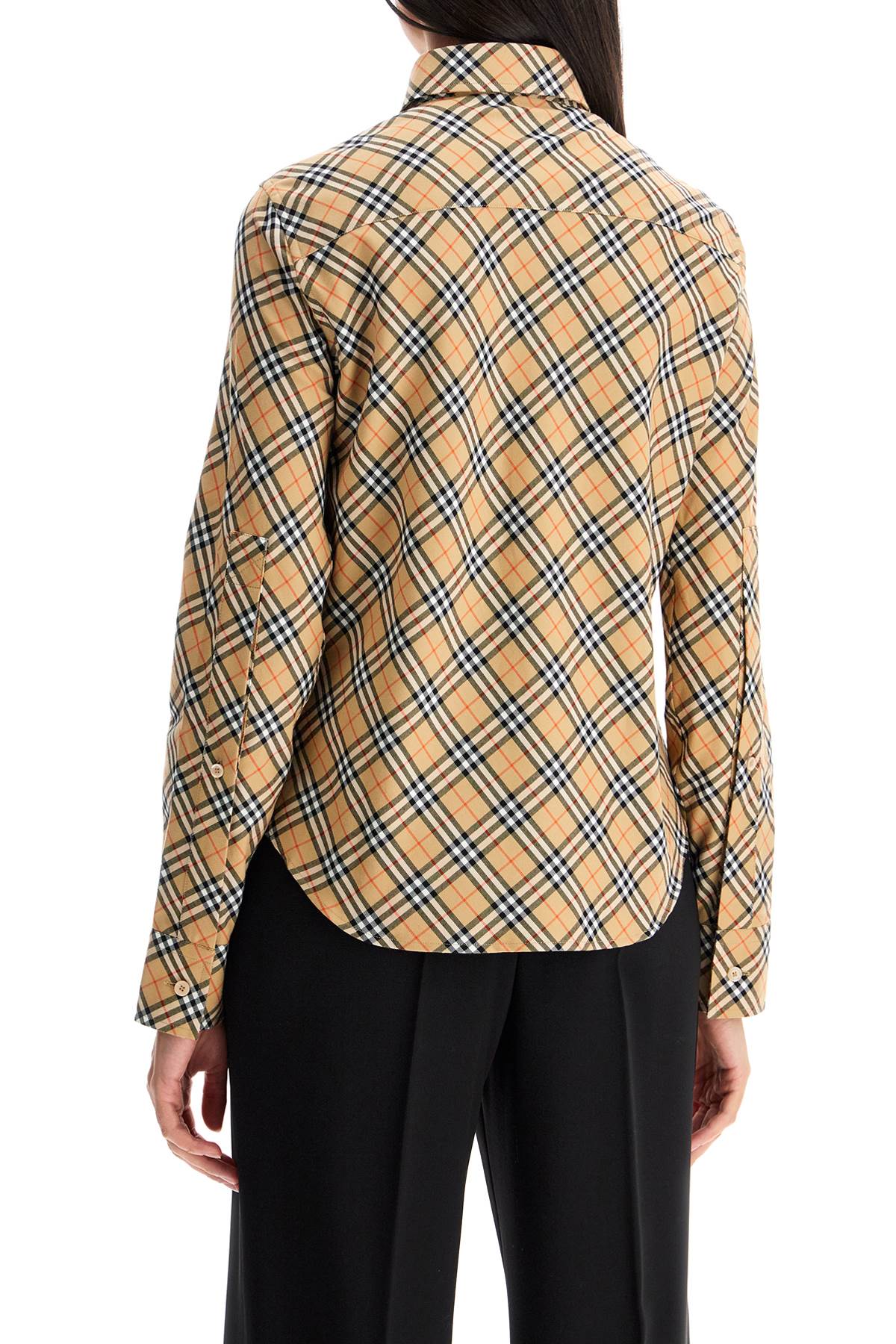 BURBERRY Embroidered Twill Shirt - Women's SS25 Collection
