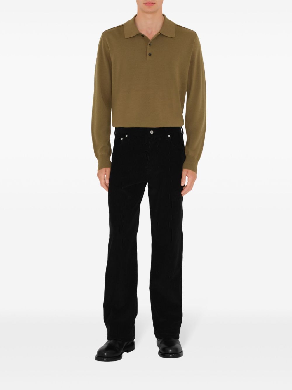 BURBERRY Classic Men's Polo Shirt in Fine Wool