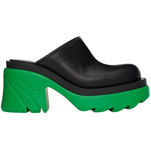 Bottega Veneta Flash Mules 37 Black,Green