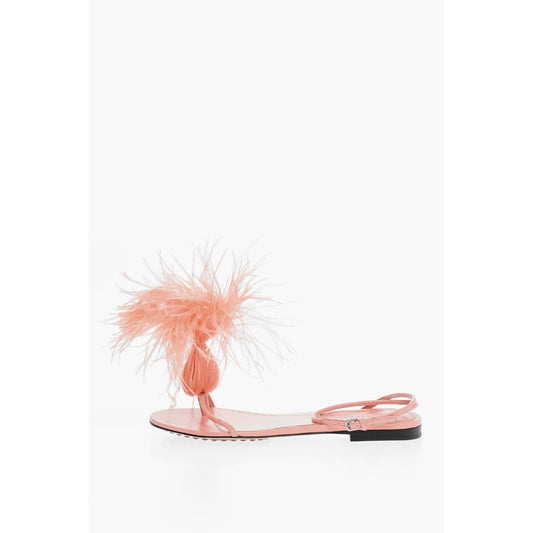 Bottega Veneta Leather Dot Sandals 38.5 Pink