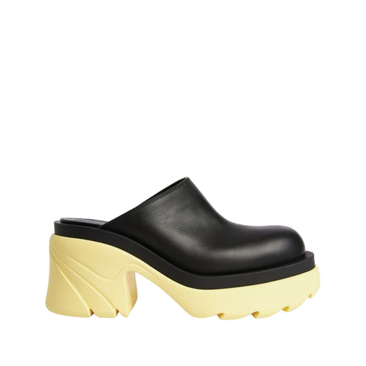 Bottega Veneta Flash Mules 4 Black,Yellow