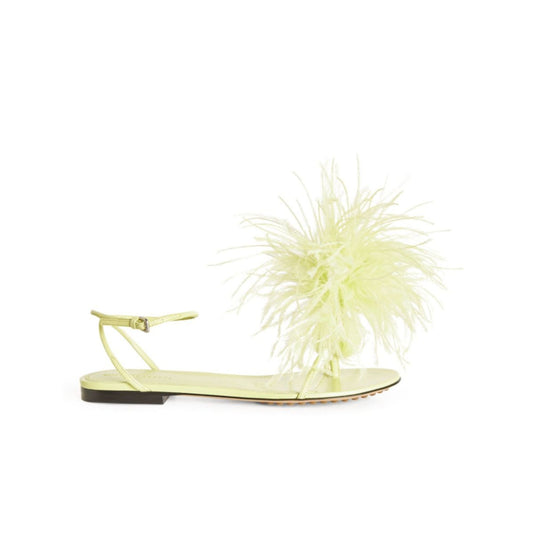 Bottega Veneta Leather Dot Sandals 38 Green