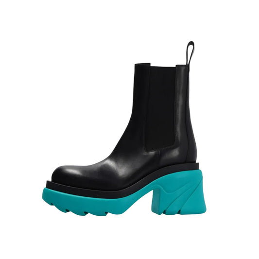 Bottega Veneta The Flash Chelsea Boots 34.5 Black,Blue