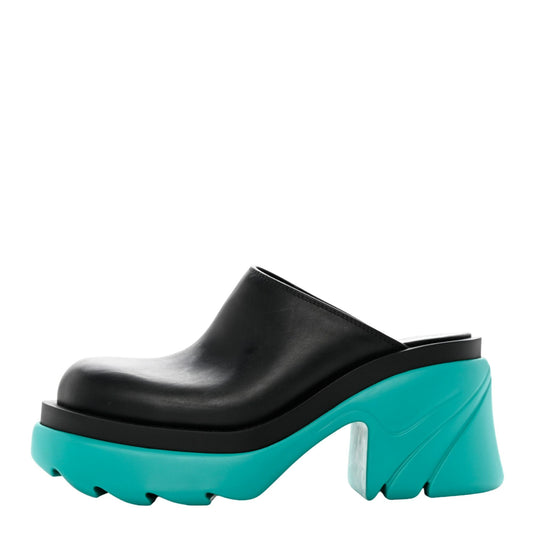 Bottega Veneta Flash Mules 34.5 Black,Blue