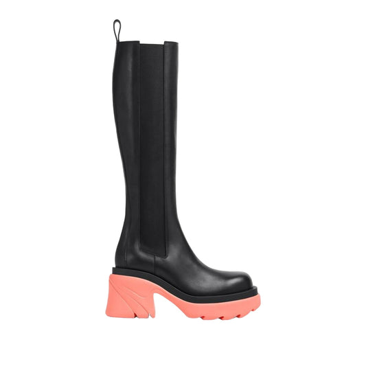 Bottega Veneta The Flash High Chelsea Boots 34.5 Black,Pink