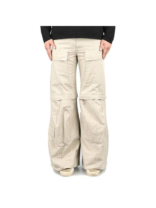 Balenciaga Flared Cargo Pants Beige