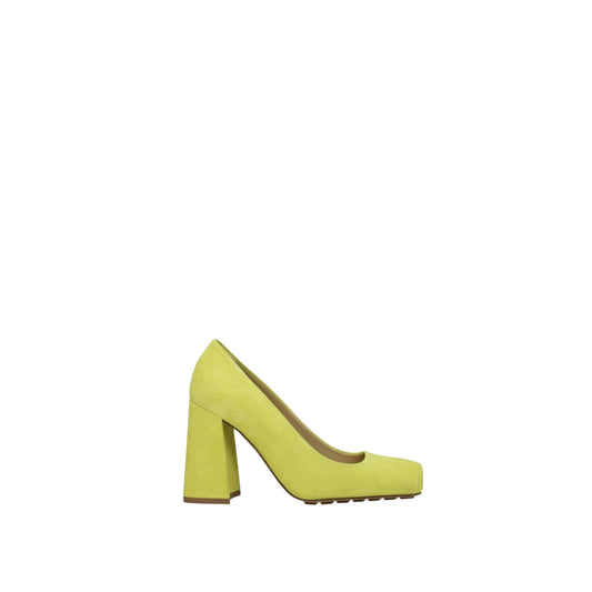 Bottega Veneta Suede Tower Pumps 36.5 Green