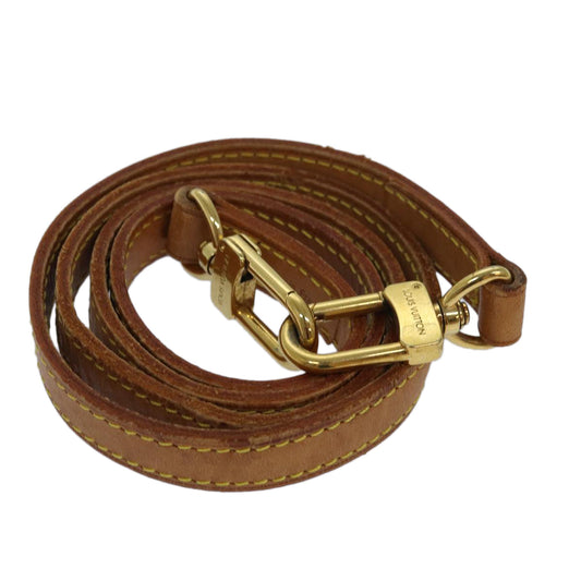 LOUIS VUITTON Shoulder Strap Leather 35.4"" Beige LV 81038