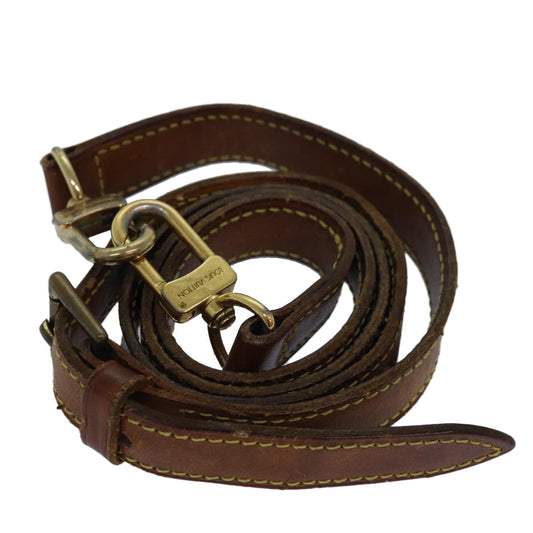 LOUIS VUITTON Adjustable Shoulder Strap Leather 32.7""-40.2"" Beige 81039