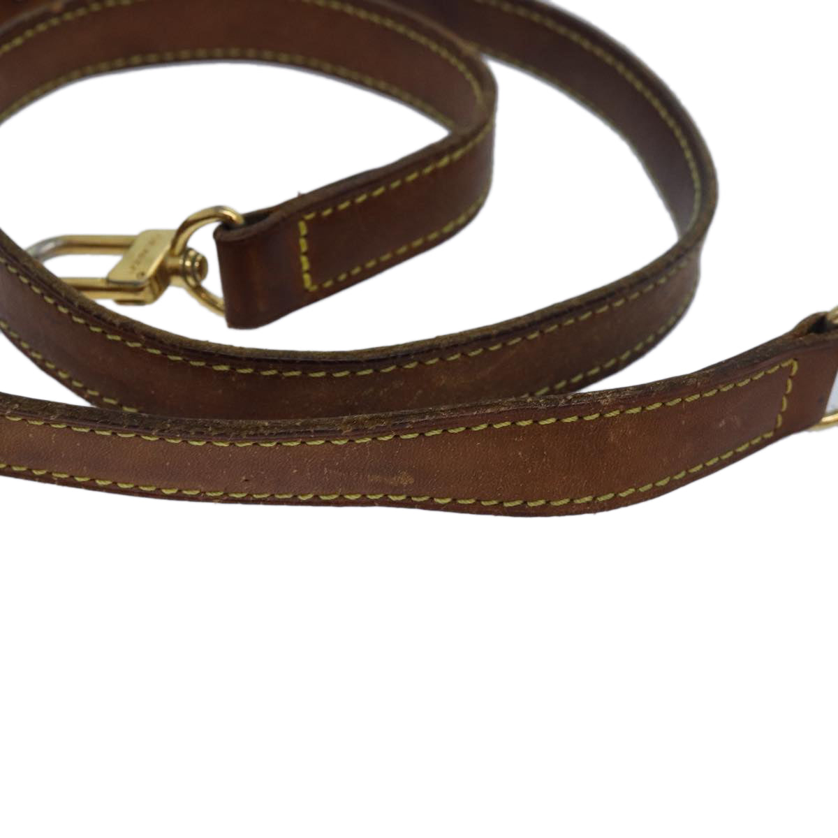 LOUIS VUITTON Adjustable Shoulder Strap Leather 32.7""-40.2"" Beige 81039