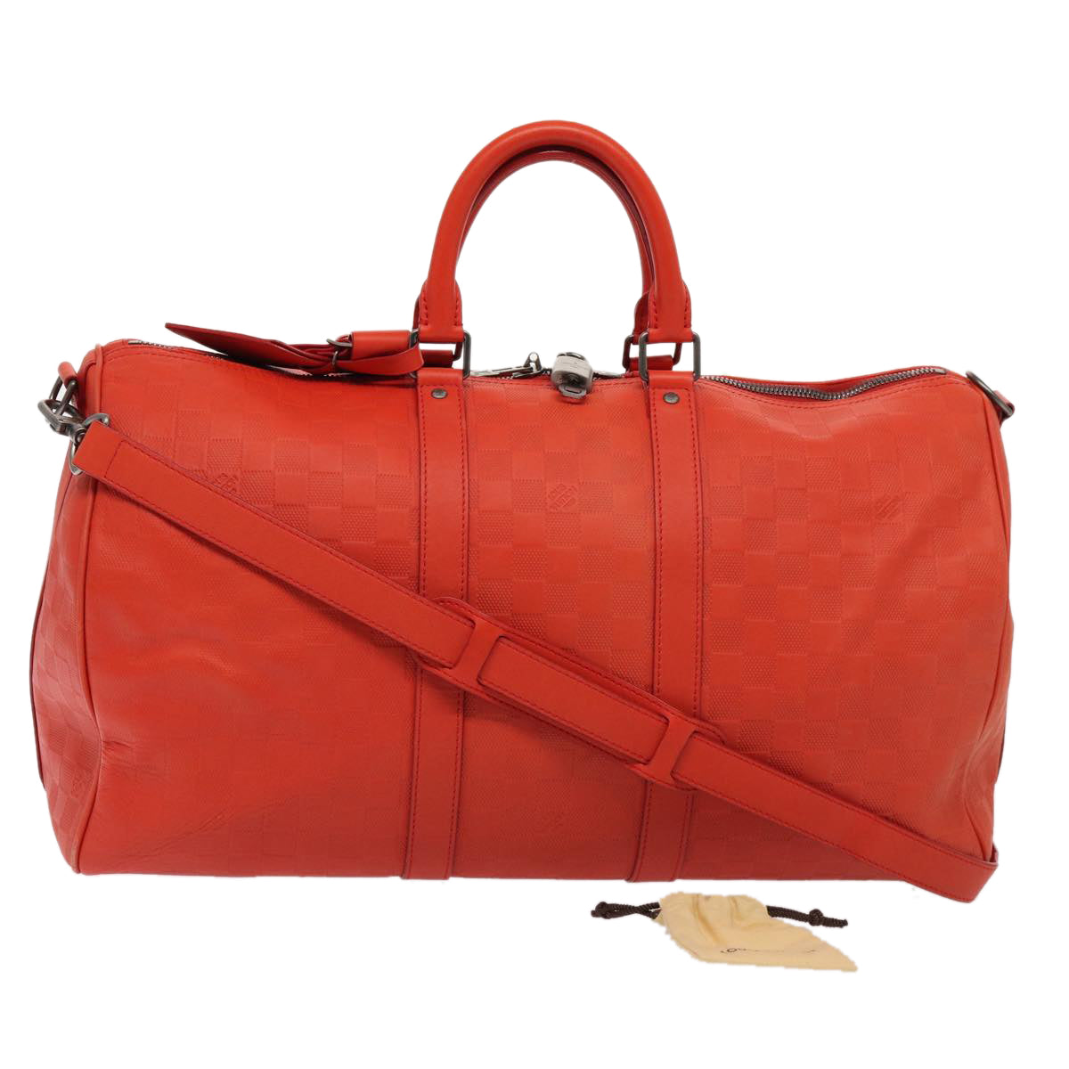 LOUIS VUITTON Damier Infini  Keepall Bandouliere 45 Bag Fusion N41142 81041