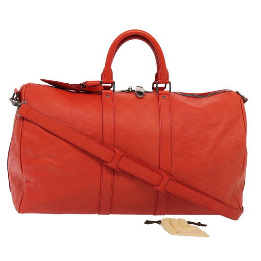 LOUIS VUITTON Damier Infini  Keepall Bandouliere 45 Bag Fusion N41142 81041