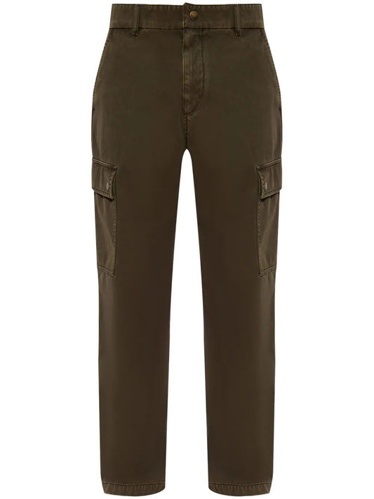 BURBERRY Casual Military Green Trousers for Men