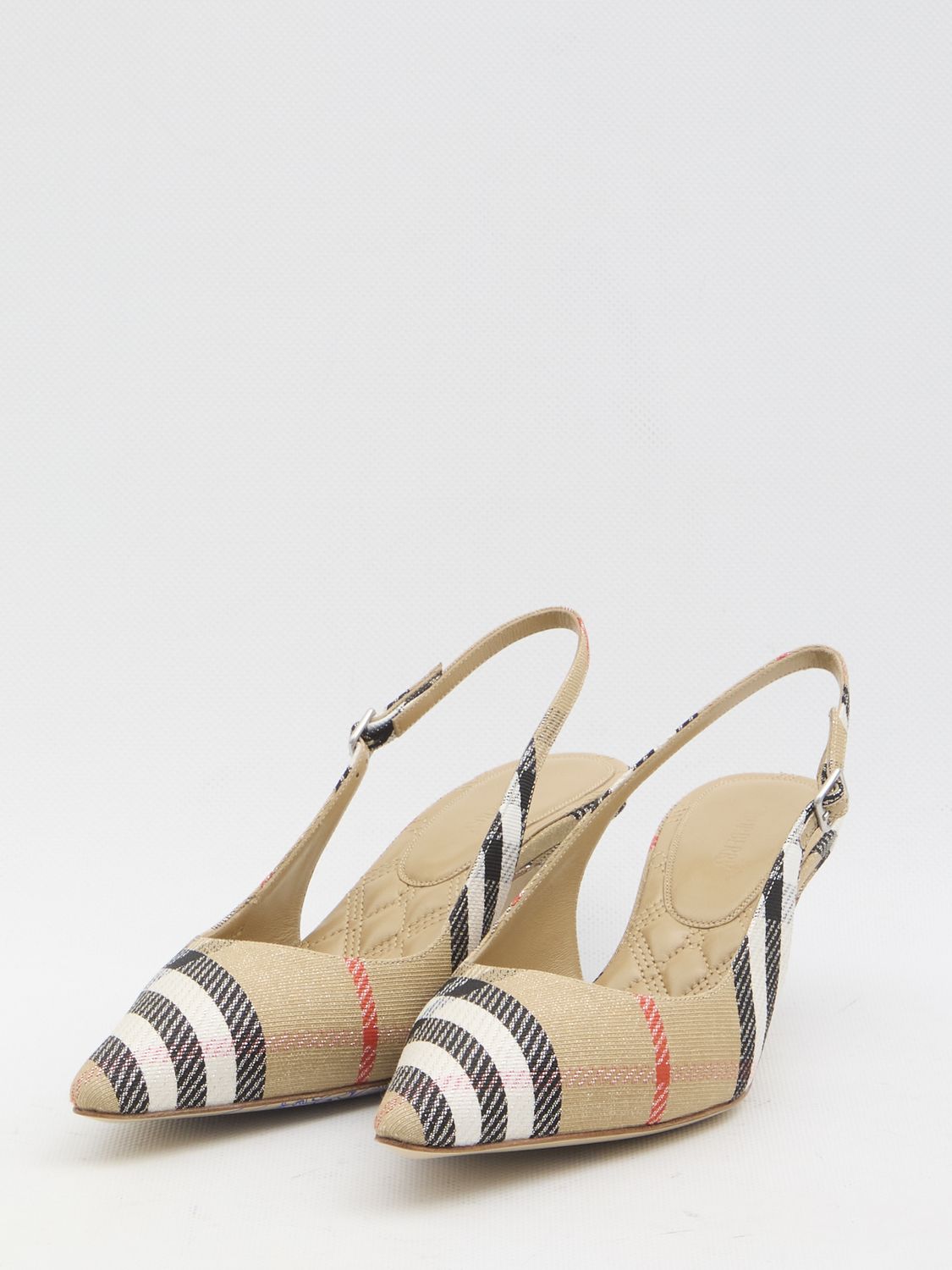 BURBERRY Slingback Pumps with Adjustable Strap - 5 cm Heel