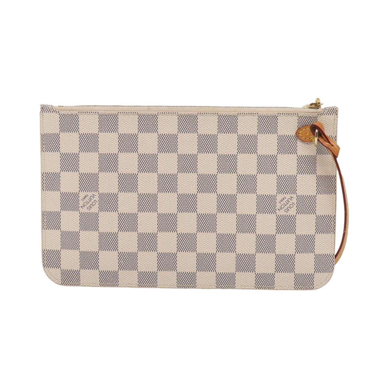 LOUIS VUITTON Damier Azur Neverfull MM Pouch Pouch LV 81073