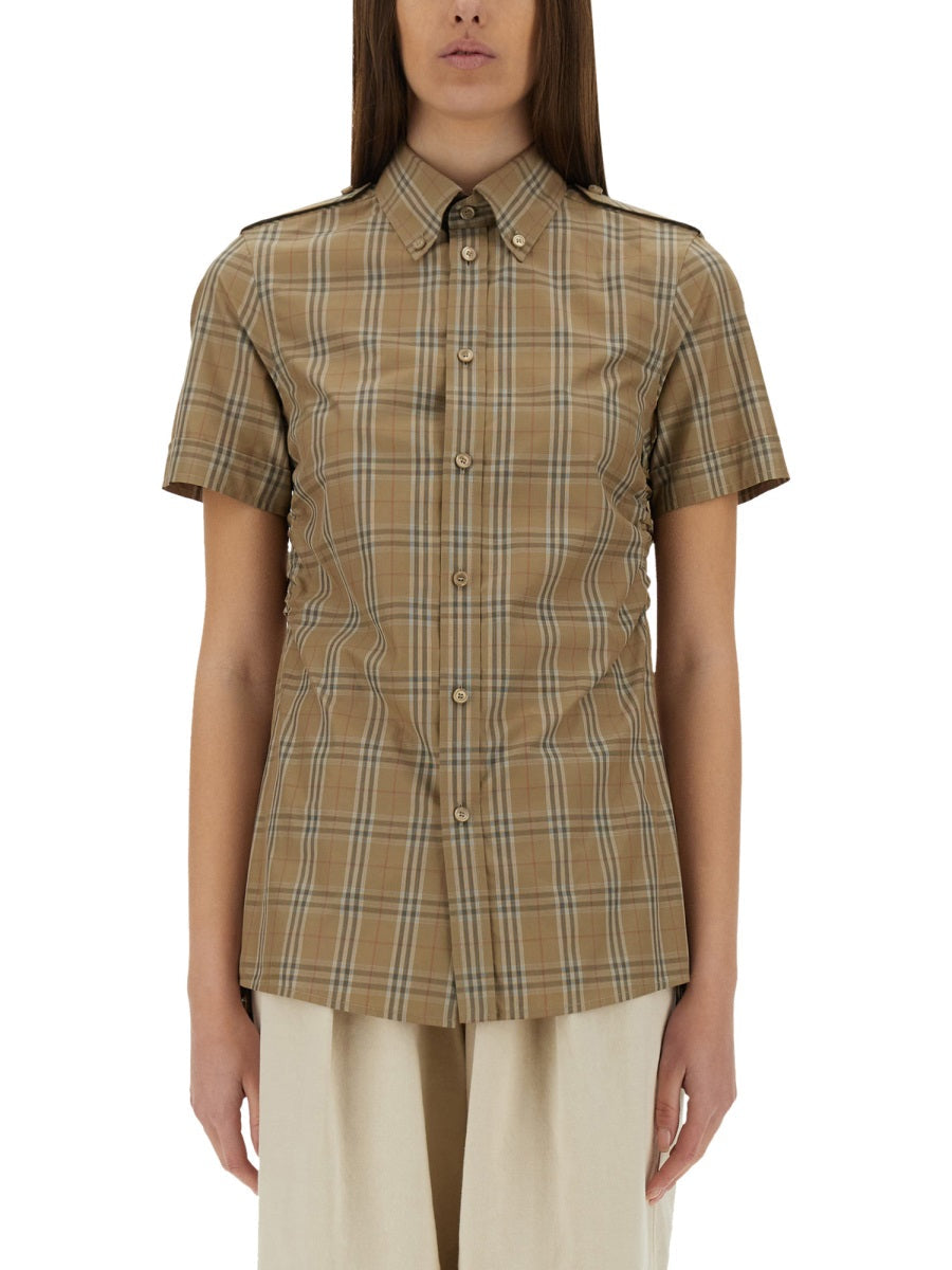 BURBERRY Embroidered Poplin Shirt for Women