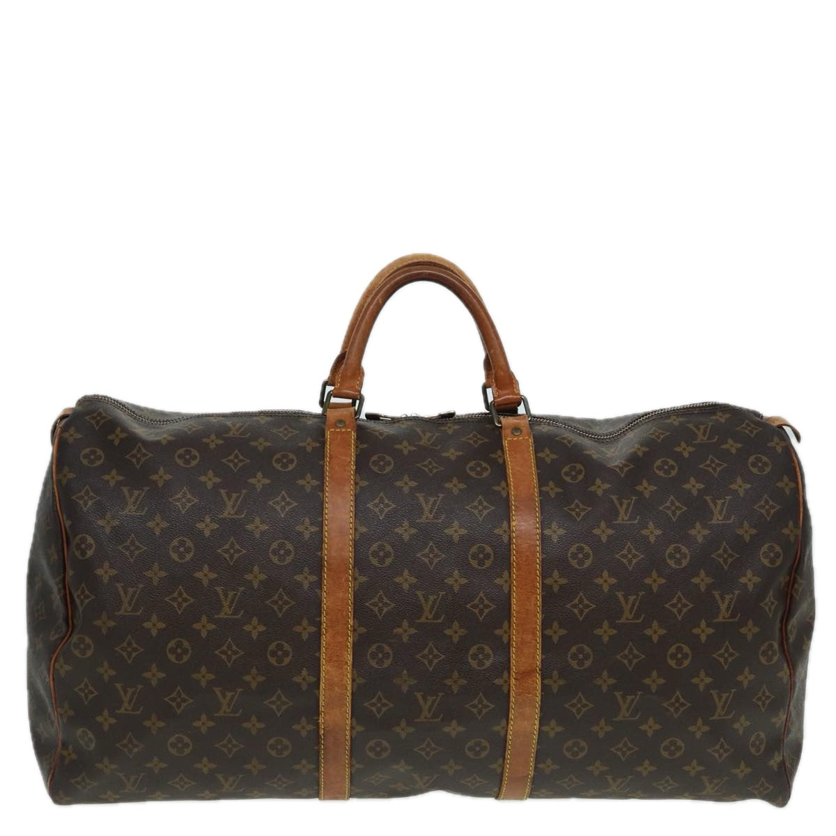 LOUIS VUITTON Monogram Keepall 60 Boston Bag M41422 LV 81091
