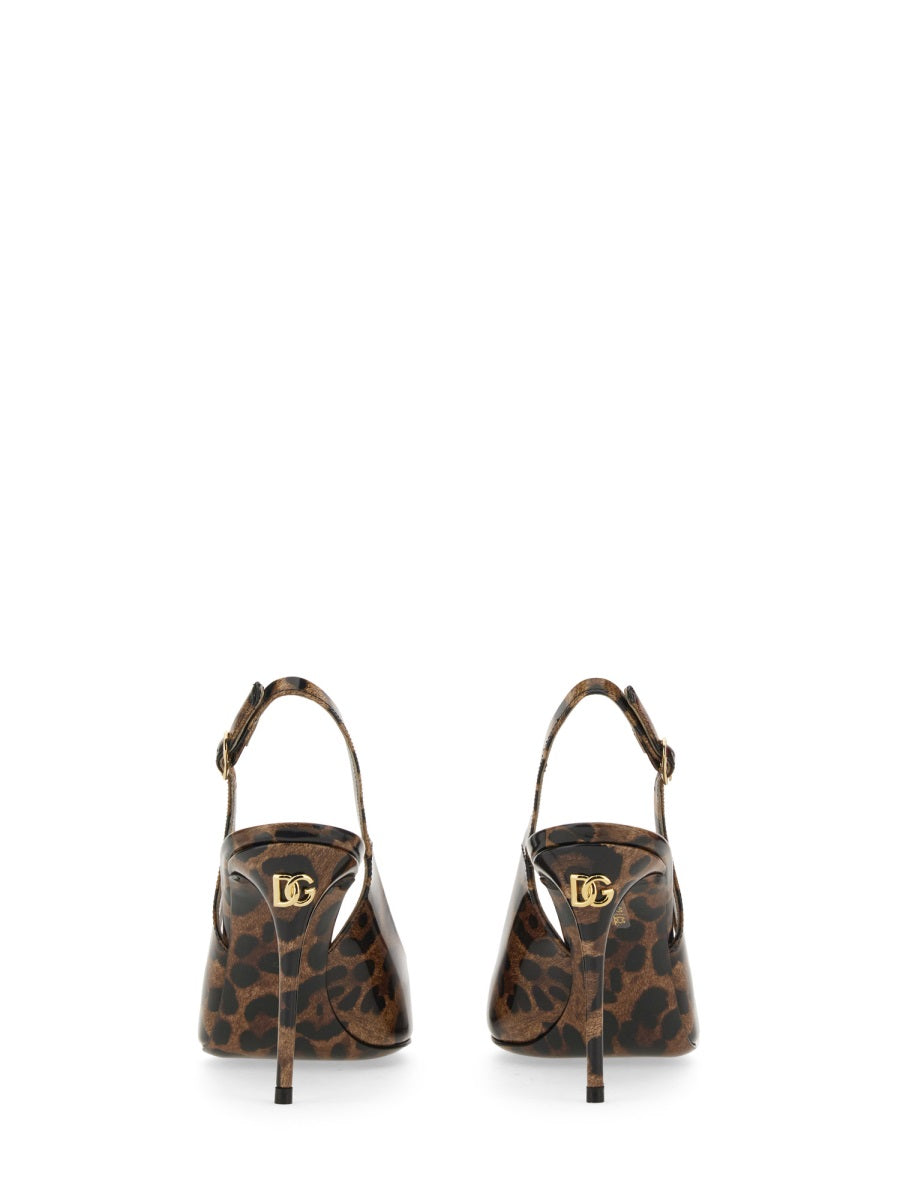Dolce & Gabbana Women Leather Sling Back