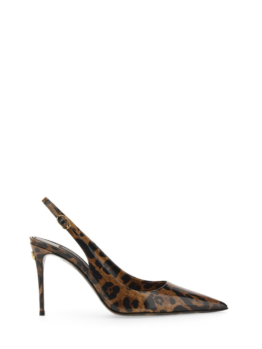 Dolce & Gabbana Women Leather Sling Back